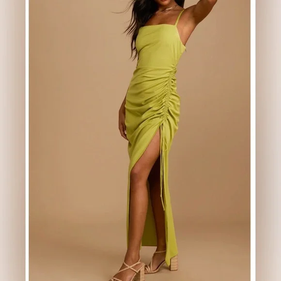 NWT Lulu's Green Bodycon Dress - Picture 1 of 7